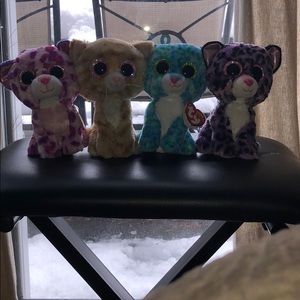 4 Piece Beanie boo Kitten set!
